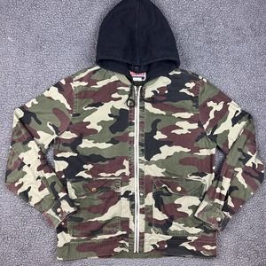 Urban Outfitters Jacket Adult Extra Large Green Camo All-Son Bomber Zip Up Mens